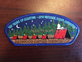 Redwood Empire Council Bsa 2010 National Scout Jamboree 100 Years Snoopy Csp