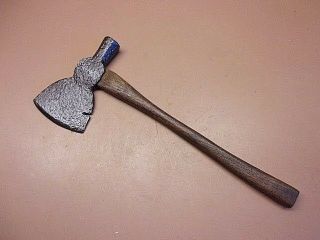 Early Antique Wood Shingle Hatchet Primitive Hammer Ultra - Thin Handle
