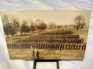 2 Antique Postcards University Illinois Armory And Cadets Circa 1910 Real Photo