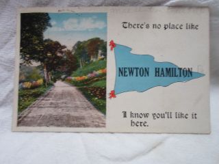 Newton Hamilton Pa Penn,  Early Postcard 1921