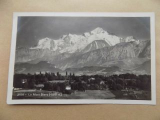 Mont Blanc French Alps 1927 Posted Old Postcard A