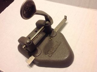 Vintage Marvel 2 Hole Punch Industrial Hole Punch 1032 Stamp Wilson Jones Co