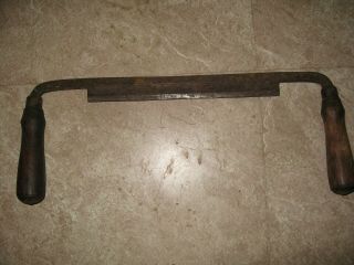 Vintage Draw Knife 9 " Blade Rusted