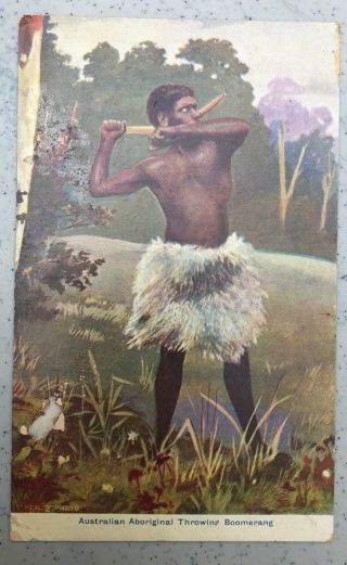 Dated 1907 Kerry Australian Aboriginal Postcard