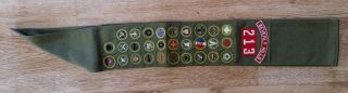 Sash 29 Merit Badges Aviation 1950s