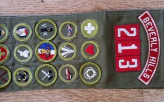Sash 29 merit badges aviation 1950s 3