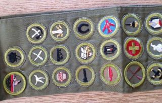 Sash 29 merit badges aviation 1950s 4