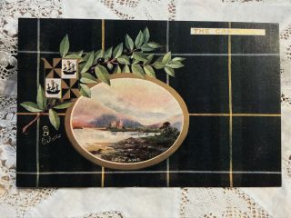 Antique Postcard The Campbell Scottish Clans Series Tartan & Crest,  C1900s Tucks