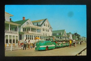 1970s Boardwalk Train Coke Machine Miramar Ocean City Md Worcester Co Postcard