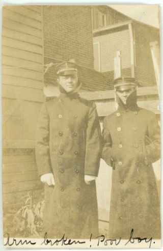 1909 Photo Maryland Baltimore Coast Guard Sailors Uniforms Coffin Revenue Cutter