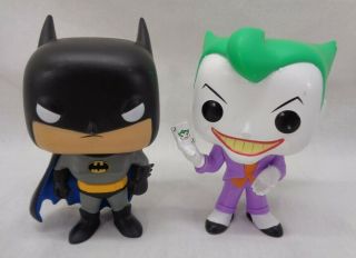 Batman The Animated Series,  Batman And Joker Funko Pop Vinyl Figures Set Loose