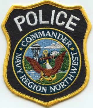 Navy Region Northwest Commander Washington Wa Police Patch