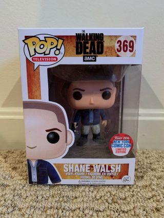 Funko Pop Shane Walsh The Walking Dead Nycc 2016 Exclusive W/protector