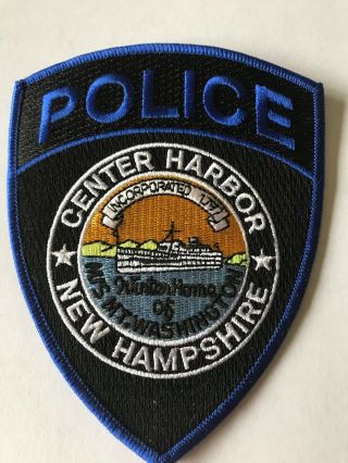 Center Harbor Winter Home Of M/s Mt.  Washington Hampshire Nh Police Patch