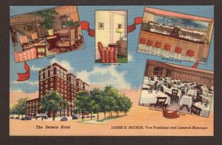 Vintage Postcard The Seneca Hotel In Columbus,  Ohio