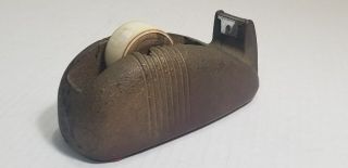 Vtg - Scotch Tape Dispenser 3m Minnesota Mining Mfg.  Art Deco Cast Iron Whale