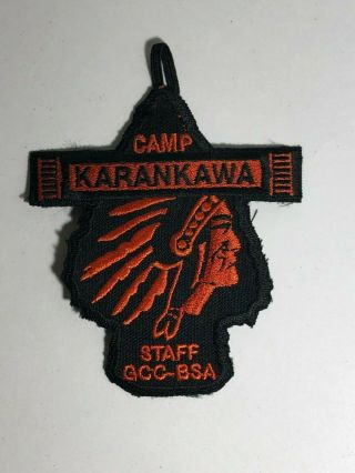 Bsa Camp Karankawa Staff Patch Texas Boy Scouts Of America Arrowhead