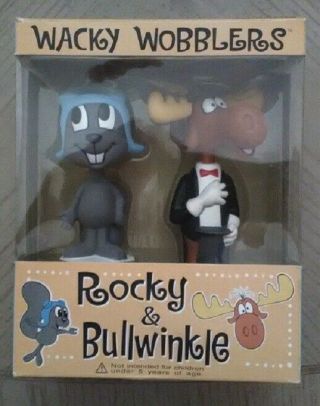 Funko Wacky Wobblers Rocky And Bullwinkle Bobble Heads 2003