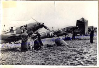 Wwii German Crew Invasion Of Czechoslovakia Messerschmitt Bf 109 Airplanes Photo