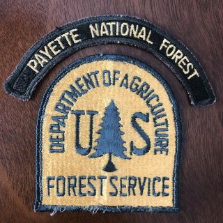 Payette Vintage Us Forest Service United States Department Agriculture Patch