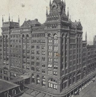 Postcard Pa Pennsylvania Philadelphia Broad Street Station Posted 1905 Antique