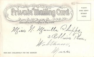 c.  1900 Docks Harbor Front Newport RI post card Private Mailing Card 2