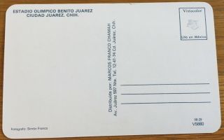 Old Postcard Estadio Olimpico Benito Juarez Mexico Olympic Stadium 2