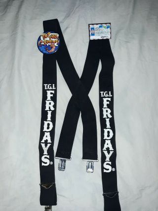 Tgi Fridays Restaurant Employee Suspenders And Flair Pins