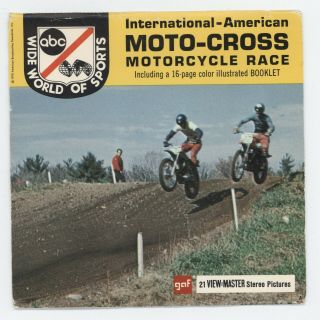 Abc Wide World Of Sports Moto - Cross Motorcycle Race Viewmaster Packet B946
