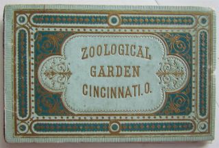 Cincinnati Oh Zoological Garden Picture Booklet
