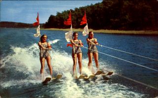 Aqua Maids Water Ski Pageant Lake Ozark Missouri Mo Skiing 1960s