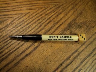 Vintage Ritepoint Mechanical Pencil Ritepoint Dice Top Pencil Sample 189