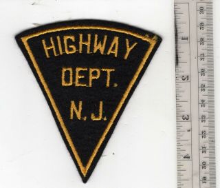 Very Old N.  J.  Highway Dept.  Police Patch