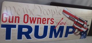 OF 10 GUN OWNERS FOR TRUMP MAGNET bumper sticker We The People ' 16 2