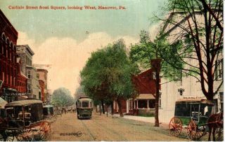 1916 Carlisle Street From Square,  Looking West In Hanover,  Pa Pennsylvania Pc