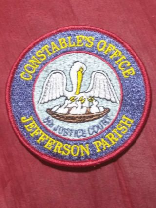 Louisiana State Jefferson Parish Constable 5th Justice Court Police Patch