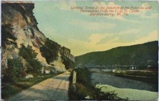 Harpers Ferry West Virginia Vintage Postcard Potomac Shenandoah C&o Canal A30