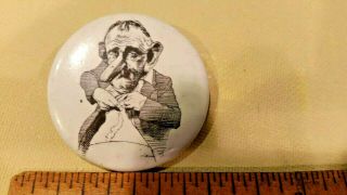 Vintage President Johnson Pinback Humorous Presidential Pin By David Levine