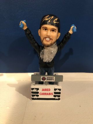 Jared Carrabis Signed Barstool Sports Lowell Spinners Sga Bobblehead 7/6/19