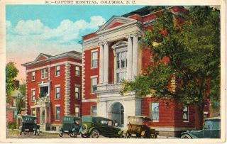 1932 The Baptist Hospital In Columbia,  Sc South Carolina Pc