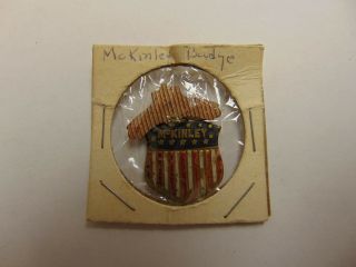 Old Rare Vintage Political Pinback Mckinley Badge