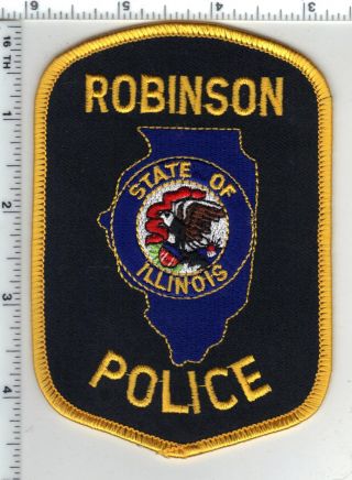 Robinson Police (illinois) Shoulder Patch -