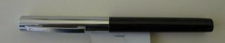 Vintage Sheaffer Fountain Pen,  Black Body,  Chrome Top and Chrome Fine Nib 2