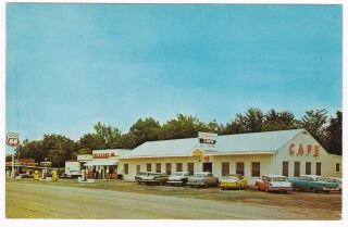 Lays Cafe Motel Philips 66 Gas Station Kingdom City Mo 1960 B8