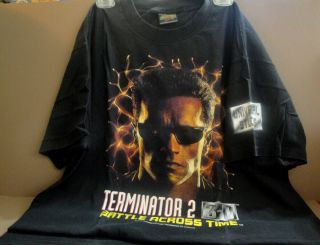 Universal Studio Opening Terminator 2 3 - D Cast & Crew 1996 Size Xl Shirt