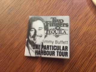 Jimmy Buffett Button Pinback Promo Only 1.  5x 1.  5” One Particular Harbour Vtg 