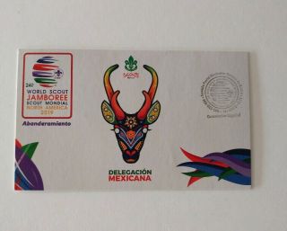 2019 24th World Scout Jamboree Mexican Postcard First Day Cancellation Contngent