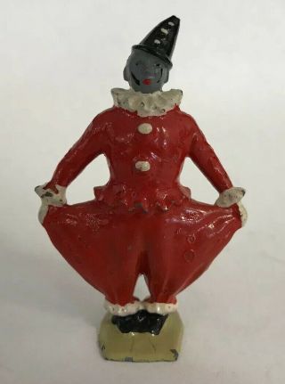 Vtg Britians Mammoth Circus Lead Figurine - Clown In Red Suit (a) - Rare