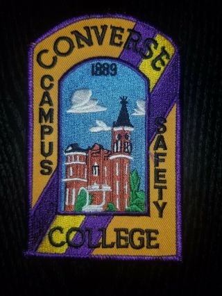 Converse College South Carolina Sc Campus Safety Police University Patch