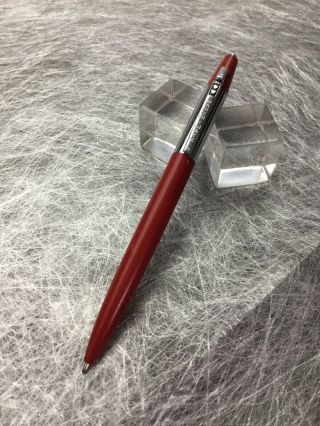 Vintage Rare Red & Chrome Double Heart Papermate Pen Made In Usa